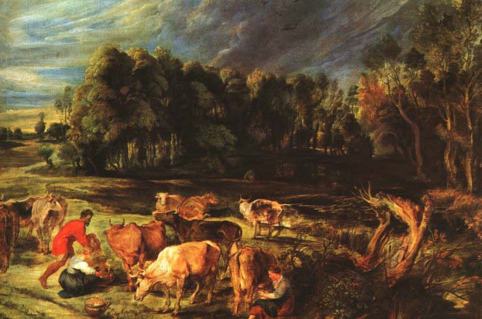 Landscape with Cows